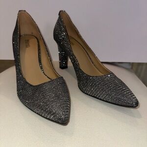 MICHAEL Michael Kors Glittering Black Flex Heels
